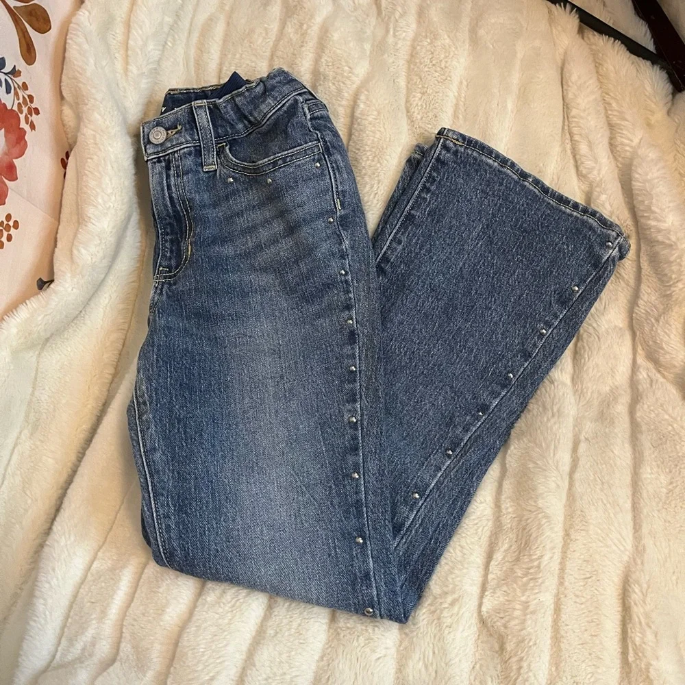 Old Navy Girls 8/10/12 Built In Flex Flare Studded Spring Preppy Baddie Jeans